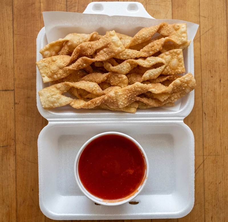 Deep fried wontons Chinese takeout in Winnipeg, MB