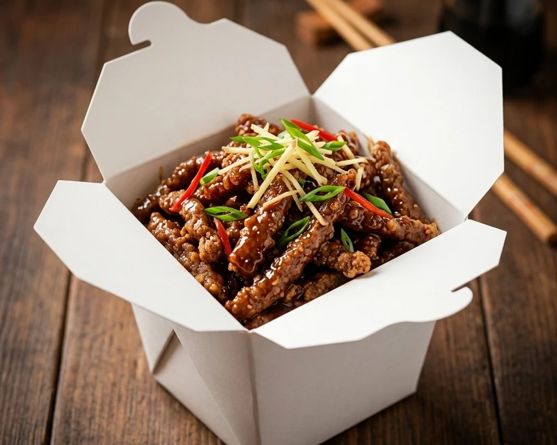 Ginger beef Chinese dish at Mayflower in Winnipeg, MB